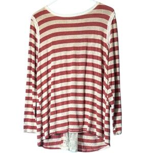 NWOT-Rewind Red and White Striped Top